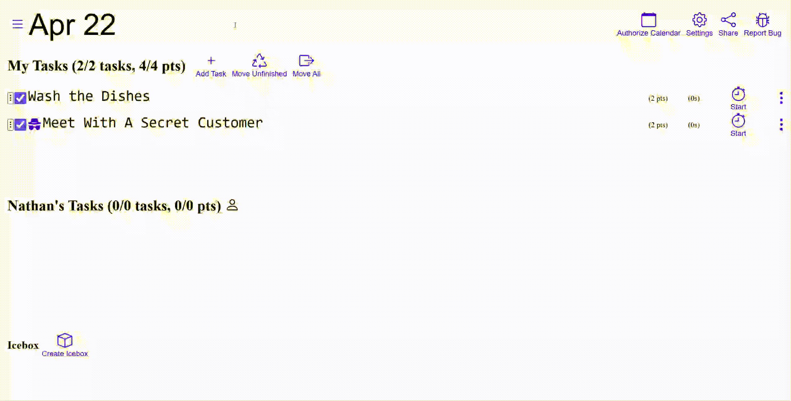 Feature One Screenshot